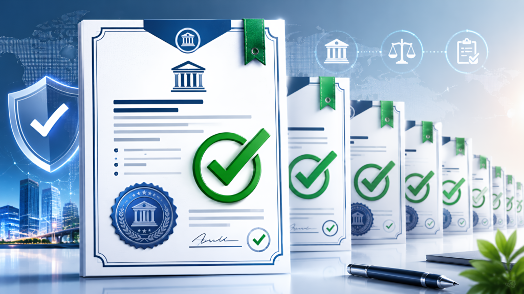 Business registration verification for regulated industries — banking, fintech, and professional services compliance